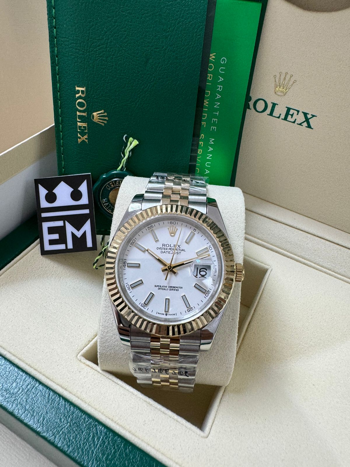 Rolex Datejust Jubilee White Gold / Silver